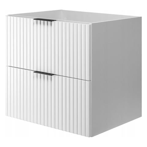 | Mobiletto 60cm | Bianco opaco | L /H /D 60/57/46cm | 2 cassetti Softclose | Mobiletti bagno, mobili bagno, mobiletti bagno - Foto 1