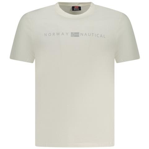 MAGLIETTA DA UOMO A MANICHE CORTE NORVEGIA 1963 BIANCA - Colore: Bianco, Taglia: 2XL - Foto 1