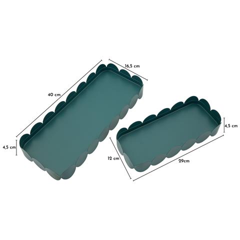 Vassoio Vkh1127-ottanio-metallo-40x16,5x4,5 Cm - Foto 7