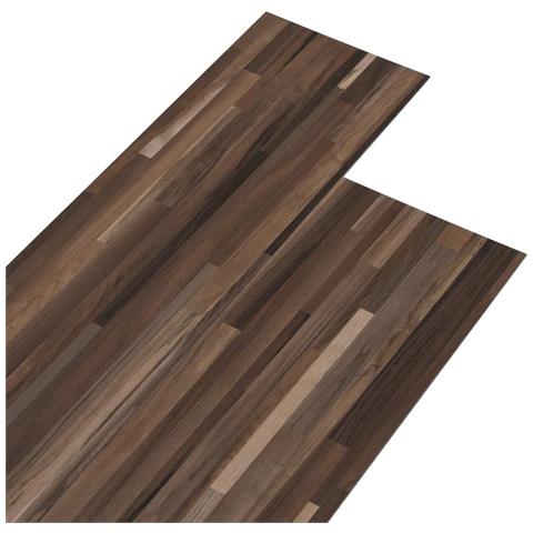 Tavole di Pavimento 36 pcs Marrone Striato 5,02 m² PVC - Foto 1