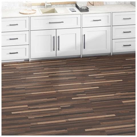 Tavole di Pavimento 36 pcs Marrone Striato 5,02 m² PVC - Foto 2