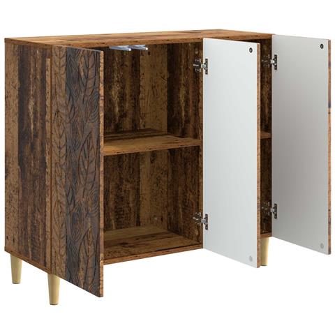 Credenza Legno antico 89 x 34,5 x 80 cm Legno ingegnerizzato - Foto 2