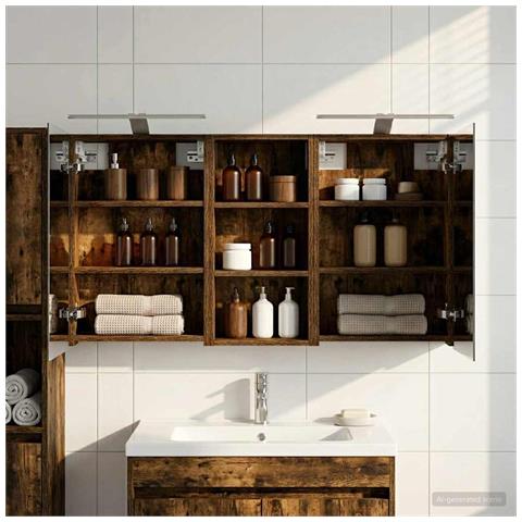 Set di Armadi da Bagno con porta 3 pcs 110 x 10,5 x 60,5 cm - Foto 2