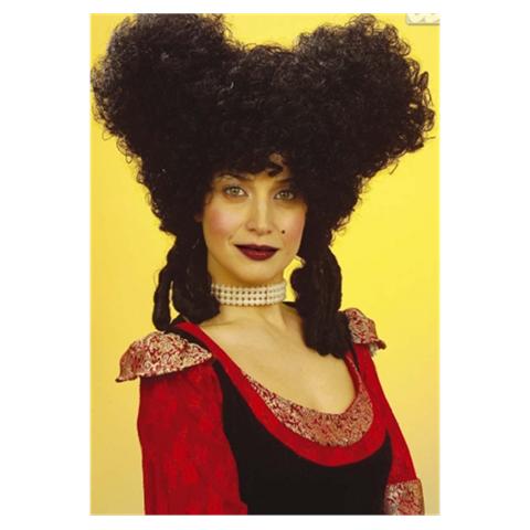 parrucca nobildonna barocca nera - Foto 1