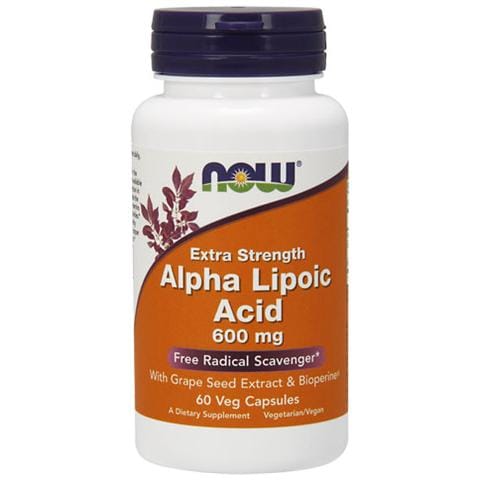 Now Alpha Lipoic Acid 600mg 60vcps - Foto 1