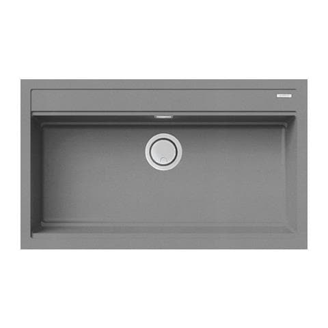 Lavello Granitek 86x51 cm 1 vasca Colore Grigio Cemento - Foto 1