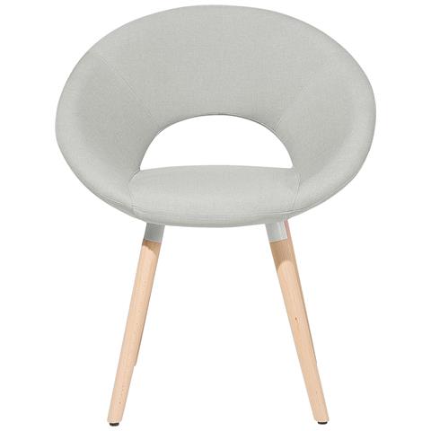 Set Di 2 Sedie Da Pranzo In Tessuto Grigio Chiaro Roslyn - Foto 38