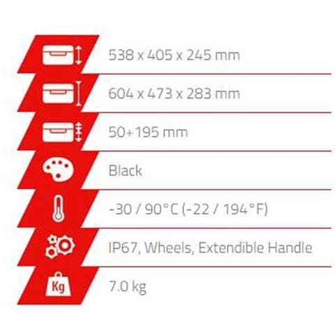 Contenitori Stagni Max Max540h245str Borse E Zaini 59.4 X 47.3 X 27.0 Cm - Foto 2