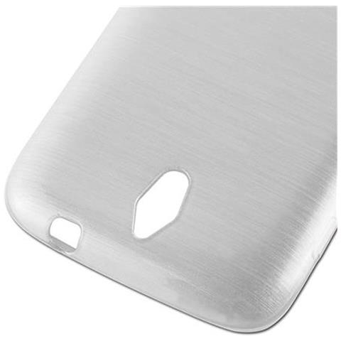 Custodia Compatibile Con Huawei Ascend G610 In Argento - Coperchio Protettivo In Silicone Tpu Flessibile Con Design Spazzolato - Foto 7