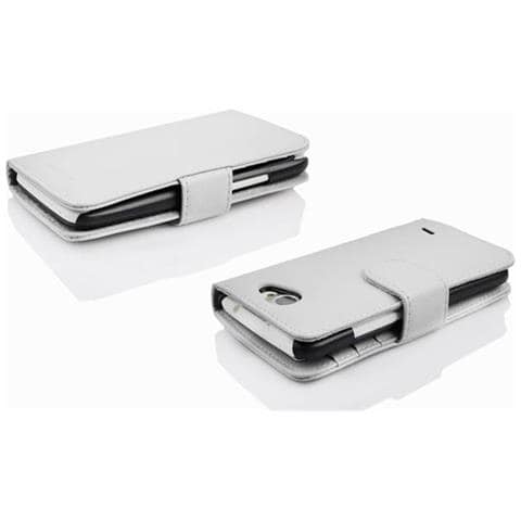 Custodia Compatibile Con Lg L70 In Magnesio Bianco - Coperchio Protettivo Con Chiusura Magnetica E 3 Slot Per Carte - Foto 6