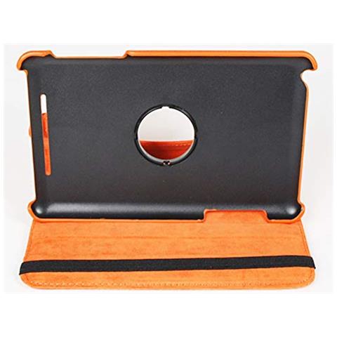 Custodia Per Google Asus Google Nexus 7 (1. Generation Model 2012) Smart 360° Gradi Di Rotazione Cover Supporto Protezione Case Auto Sveglia / sonno | Colore Arancio - Foto 3