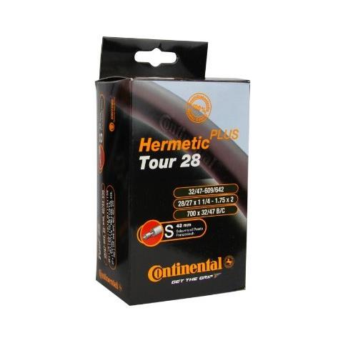Camera D'aria Bicicletta Tour 28 Hermetic Plus, Nero (s42), 32/47-622/642 - Foto 1