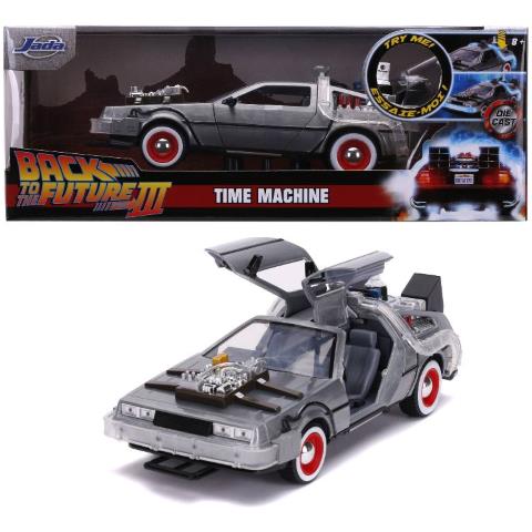 SBA253255027 Hollywood Rides - Ritorno al Futuro 3: DeLorean con Luci (Scala 1:24)  - Foto 1