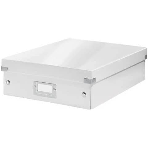 Scatola Organizer ""m"" Click & Store A4 Bianco Metallizzato 60580001 - Foto 1