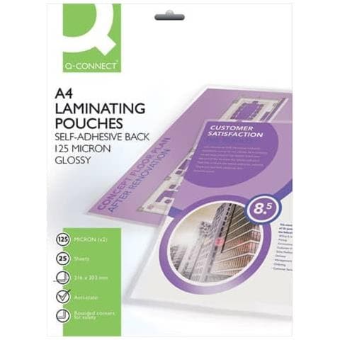 Pouches Per Plastificatrici 2x125 ? m Finitura Lucida A4 Conf. 25 Pezzi - Kf24056 - Foto 1