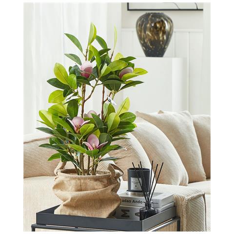 Pianta Artificiale In Vaso 70 Cm Magnolia - Foto 14