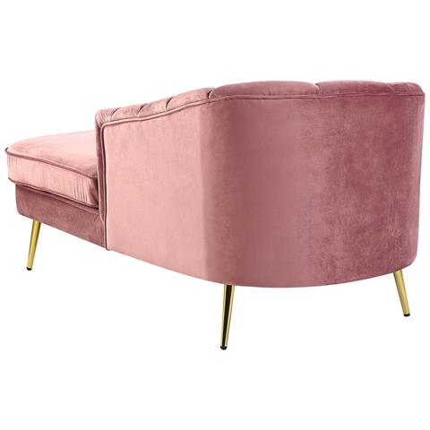 Chaise Longue Sinistra In Velluto Rosa Allier - Foto 16