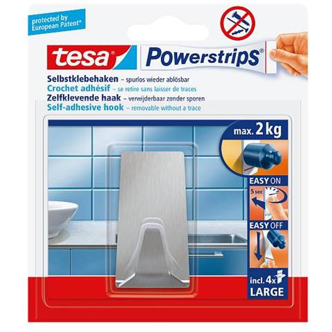 58266-00000 gancio di stoccaggio domestico Interno Gancio per asciugamano Acciaio inox 1 pz - Foto 7