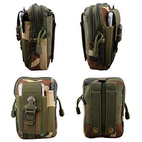 Multi-purpose Holder Poly Tool Borsa Tattico Molle Edc Tasca Utility Gadget Cintura In Vita Con Telefono Cellulare Fondina Per Lo Sport Escursione Del Campeggio - Camouflage - Foto 2