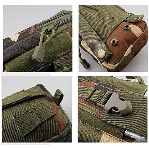 Multi-purpose Holder Poly Tool Borsa Tattico Molle Edc Tasca Utility Gadget Cintura In Vita Con Telefono Cellulare Fondina Per Lo Sport Escursione Del Campeggio - Camouflage - Foto 4