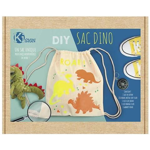Kit Fai Da Te - Personalizza La Tua Borsa A Forma Di Dinosauro - Foto 1