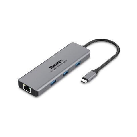 Docking Station Universale per Notebook PD200 5x USB 3.2 / HDMI / RJ-45 Monitor 4K Grigio + Power Delivery 87W - Foto 1