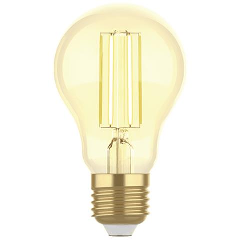 Lampadina Intelligente E27 Ambra Calda 4,9w Led A Filamento Alexa E Google Assistant, R5137 - Foto 4
