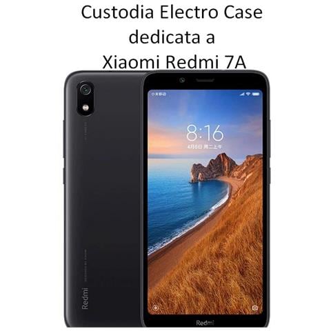 Elctro Slim Custodia Tpu Silicone Cover Case Per Xiaomi Redmi 7a Trasparente Black - Foto 4