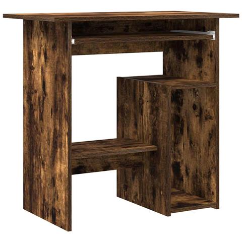 Scrivania Rovere Fumo 80x45x74 Cm In Legno Multistrato - Foto 1