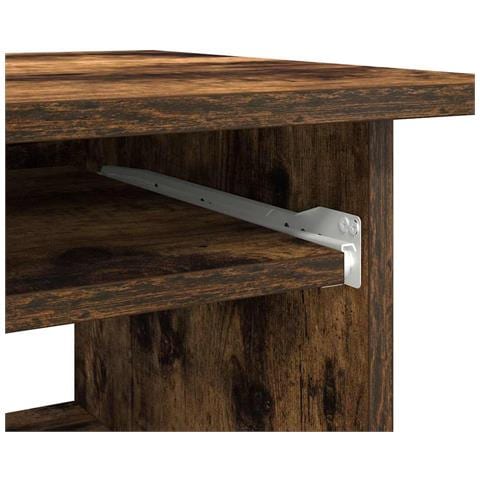 Scrivania Rovere Fumo 80x45x74 Cm In Legno Multistrato - Foto 10