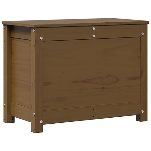 Contenitore Portaoggetti Miele 60x32x45,5cm Legno Massello Pino - Foto 1