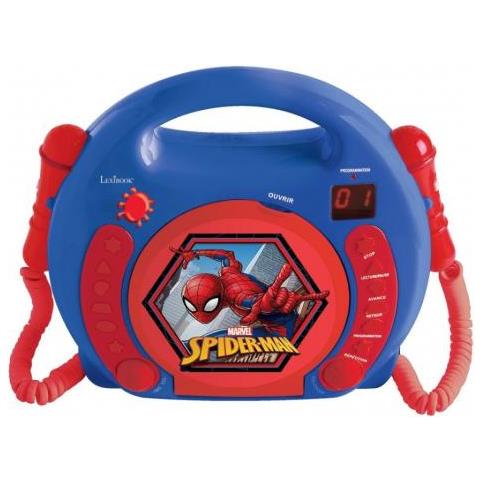 Spiderman Portable Cd Player Blu, Rosso - Foto 1