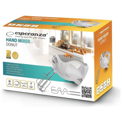 EKM009 Sbattitore manuale 250 W Colore Grigio Bianco - Foto 2