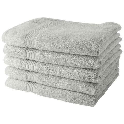 Set Di Asciugamani Bianco 5 Pezzi 70 X 130 Cm - Foto 1