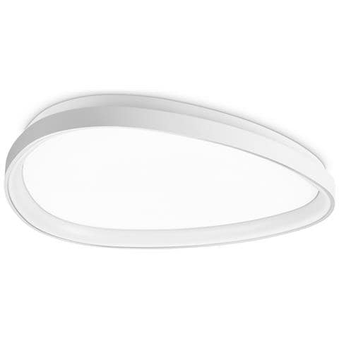 Plafoniera Contemporanea Gemini Metallo Bianco Led Integrato 29w 3000k Ip20 - Foto 1