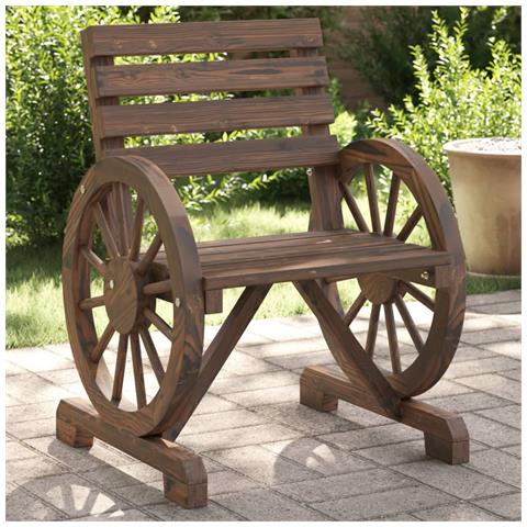 Sedie Da Giardino 2 Pz 58x58x78,5 Cm In Legno Massello Di Abete - Foto 1