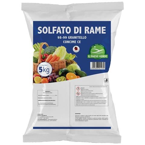 Concime Solfato Di Rame Funghicida In Granuli Confezione 5kg - Foto 1