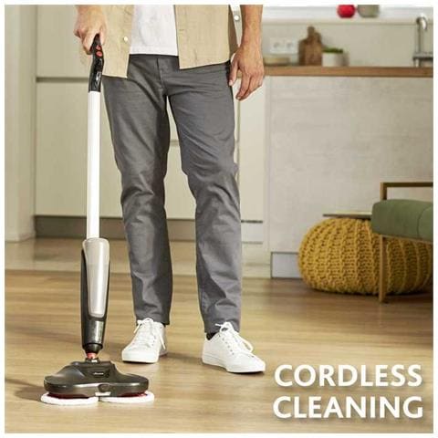 Lavapavimenti Spray Elettrico Ricaricabile Con 2 Panni Rotanti Per Casa E Locali Vileda Looper - Foto 2