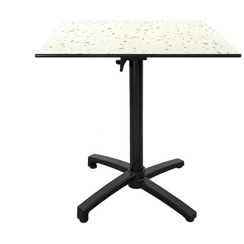 Tavolo Da Terrazza Pieghevole In Decoro Terrazzo Compact Hpl 70 X 70 - Foto 1