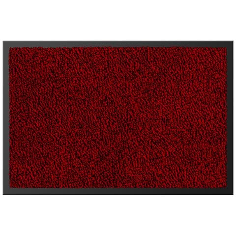 Tappeto Zerbino Entrata Ingresso Casa Esterno Interno Antiscivolo Asciugapassi Nevada 60x90 Bordeaux - Foto 1