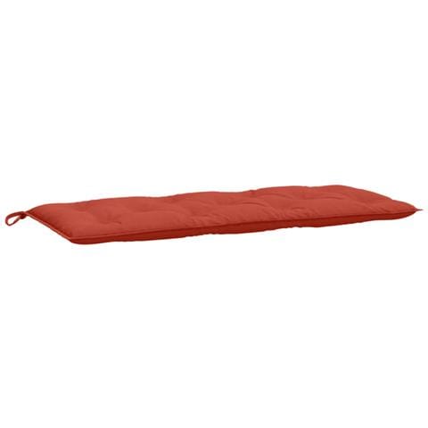 Cuscino Panca Giardino Rosso Mélange 120x50x7cm Tessuto - Foto 2
