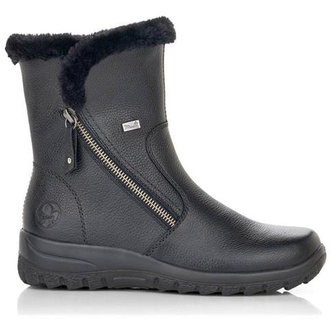 Black Casual Closed Booties Stivaletti Pelle Scarpe Donna Nero Eu 36, Z7181-00 - Foto 1