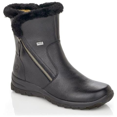 Black Casual Closed Booties Stivaletti Pelle Scarpe Donna Nero Eu 36, Z7181-00 - Foto 2