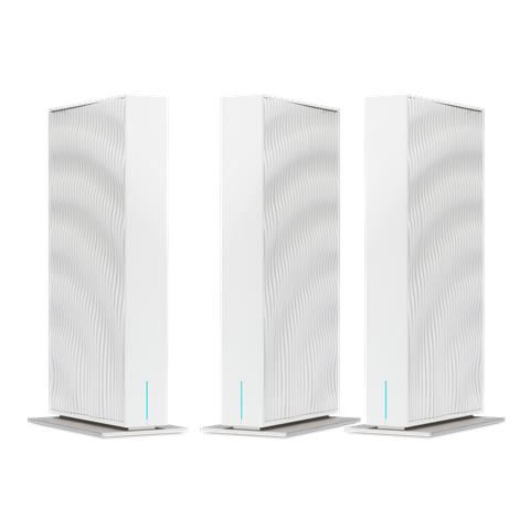 Wave 7, wifi 7 Mesh Router, EU plug, triple pack router wireless Gigabit Ethernet Dual-band (2.4GHz + 5GHz or 2.4GHz + 6GHz) - Foto 1
