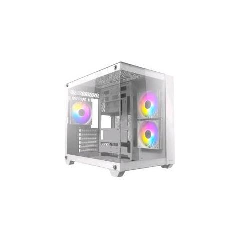 Cx800 Argb White Midi-tower Atx, Micro-atx, Mini-itx Pannello Frontale E Laterale In Vetro Temperato 3 Ventole Argb 120mm Bianco - Foto 1