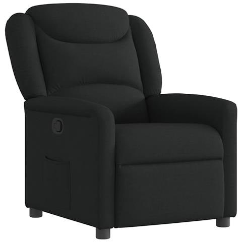 Poltrona Reclinabile In Tessuto Nero - Foto 2