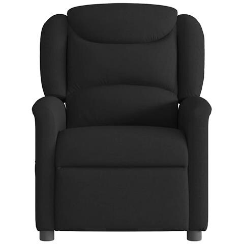 Poltrona Reclinabile In Tessuto Nero - Foto 3