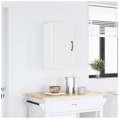 Pensile Da Cucina Lucca Bianco In Legno Multistrato - Foto 2