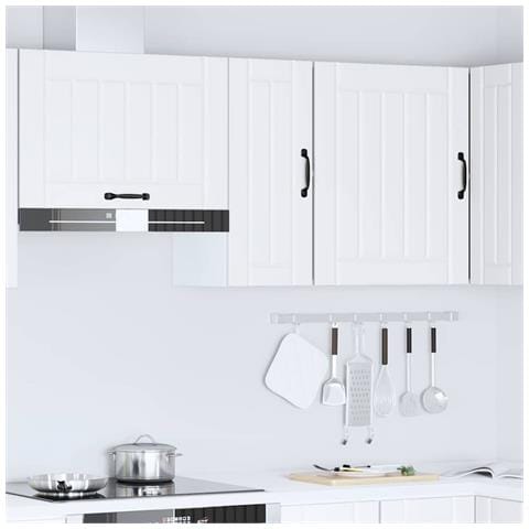 Pensile Da Cucina Lucca Bianco In Legno Multistrato - Foto 3