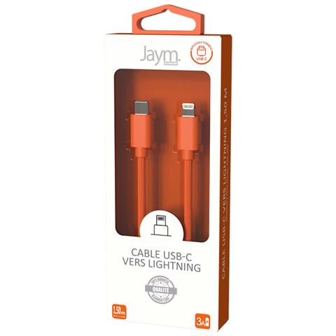 Cavo Di Ricarica E Sincronizzazione Da Lightning A Usb-c Pd 3a Pop Collection 1,5m, Arancione - Foto 5